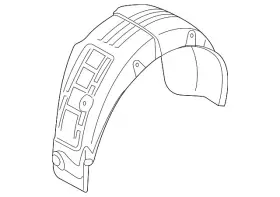86822-c2000 Hyundai Genuine Wheelhouse Liner