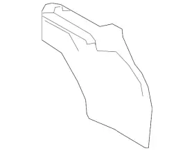 86825-ab000 Hyundai Genuine Quarter Panel Splash Shield