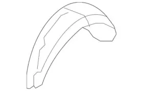86840-2b000 Hyundai 86840-0w000 Genuine Wheelhouse Liner