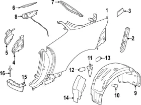 T2r2197 Jaguar Genuine Splash Shield