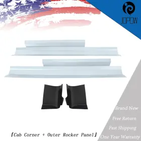 Jp38136w Jopow Corner Outer Rocker Panel 4-piece Set For Silverado Gmc Standard 2007-2013
