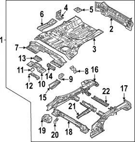 69100-p1000 Kia Genuine Rear Body Panel