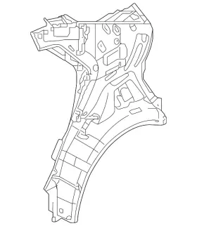 71601-h9250 Kia Genuine Inner Quarter Panel