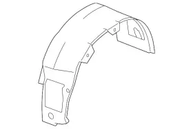 86821-3e500 Kia Genuine Wheelhouse Liner