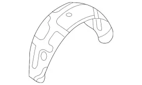 86821-4d001 Kia Genuine Wheelhouse Liner