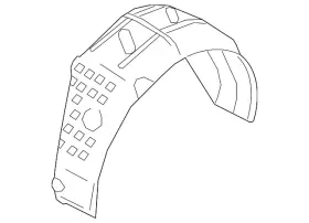 86821-d5000 Kia Genuine Wheelhouse Liner