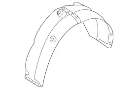 86821-h9aa0 Kia Genuine Wheelhouse Liner