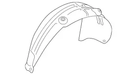 86821-s9000 Kia Genuine Wheelhouse Liner