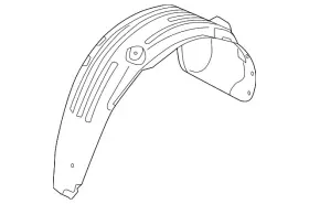 86830-c6500 Kia Genuine Wheelhouse Liner