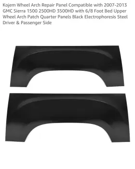 Flm000004079 Kuafu Quarter Panels 2007-2013 Gmc Sierra 1500 Steel