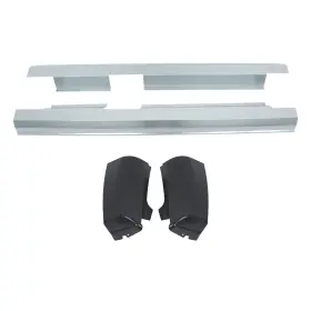Law250902 Labwork Pair For Silverado Gmc Crew Cab 07-13 Outer Rocker Panel And Corner