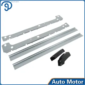 Lp1003560ks Labwork Inner And Outer Rocker Panels With Cab Corners Black Silver For Sierra 1500 99-07