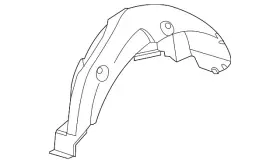 Clf500780 Land-rover Genuine Wheelhouse Liner