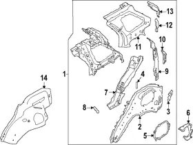 Land-rover Lr168726 Genuine Land-rover Rear Reinforced