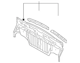 58307-30754 Lexus Genuine Panel Below Lid