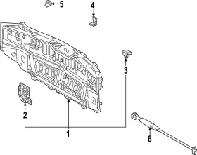 58307-f6012 Lexus Genuine Rear Body Panel