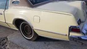 160-01834l Lincoln 76 Continental Mark Iv Quarter Panel Cut Left Driver Yellow
