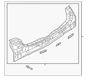 B4yc-70-75zb Mazda Genuine Rear Panel Assembly B4yc-70-75zb Mazda Genuine Rear Panel Assembly