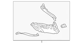 Bdts-71-440 Mazda Genuine Quarter Panel Reinforcement