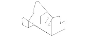 D651-71-190 Mazda Genuine Inner Wheelhouse Brace D651-71-190 Mazda Genuine Inner Wheelhouse Brace