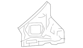 Ghy1-70-40x Mazda Genuine Quarter Panel Reinforcement