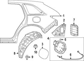 Kmv6-56-1h1a Mazda Genuine Wheelhouse Liner