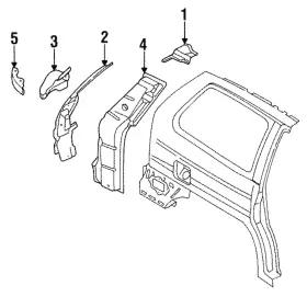 La01-71-761 Mazda Genuine Rear Extension