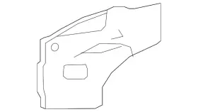 N2y7-71-480 Mazda Genuine Rear Panel - Drivers Side Lh