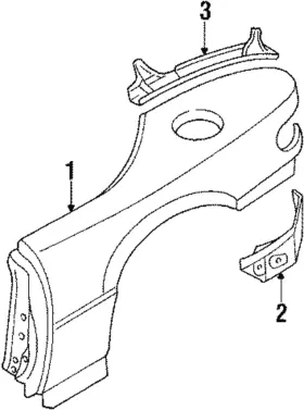 Na01-71-421 Mazda Genuine Lower Extension