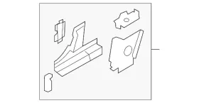 Ne51-71-1axa Mazda Genuine Corner Reinforced - Drivers Side Lh