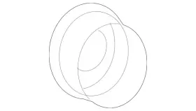 002-990-53-50 Mercedes-benz Genuine Hexagon Nut