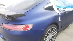 160-60756r Mercedes-benz 16 Amg Gt-s C190 Quarter Panel Cut Right Passenger Blue 160-60756r Mercedes-benz 16 Amg Gt-s C190 Quarter Panel Cut Right Passenger Blue