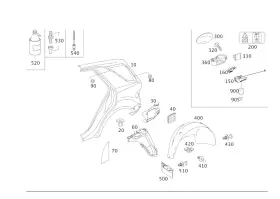 164-830-04-42 Mercedes-benz Genuine Flap