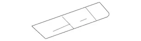 166-836-02-18-8n84 Mercedes-benz Genuine Vent Louver