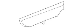 166-836-03-18-9051 Mercedes-benz Genuine Ventilation Grille