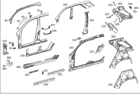 167-630-26-03 Mercedes-benz Genuine Side Wall 167-630-26-03 Mercedes-benz Genuine Side Wall