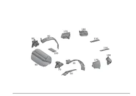 172-682-11-41 Mercedes-benz Genuine Dampening Load Cmprt