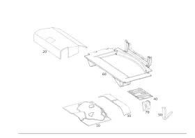 190-682-20-00 Mercedes-benz Genuine Dampening Load Cmprt