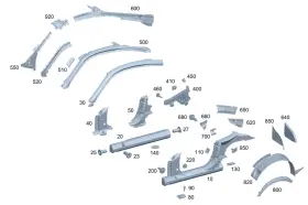 192-636-34-00 Mercedes-benz Genuine Wheel Housing