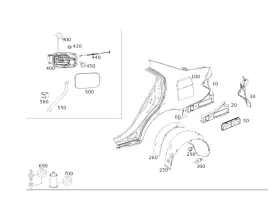 204-690-63-30 Mercedes-benz Genuine Cover