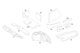 205-682-91-01 Mercedes-benz Genuine Dampening Load Cmprt