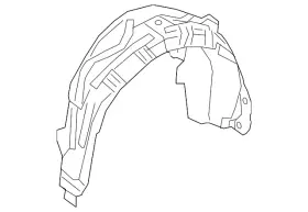 205-690-31-30 Mercedes-benz Genuine Quarter Panel Splash Shield