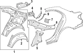 206-636-25-00 Mercedes-benz Genuine Inner Reinforced