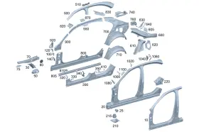 206-636-26-00 Mercedes-benz Genuine Strut