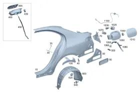 206-830-18-01 Mercedes-benz Genuine Vent Flap