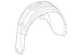 Mercedes-benz 212-690-58-30 Genuine Mercedes-benz Wheel House Covering