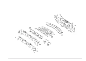 213-640-07-00 Mercedes-benz Genuine Cross-member 213-640-07-00 Mercedes-benz Genuine Cross-member
