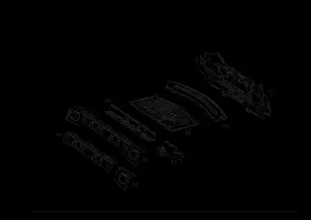 213-640-14-00 Mercedes-benz Genuine Console