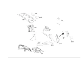 213-682-60-01 Mercedes-benz Genuine Dampening Load Cmprt