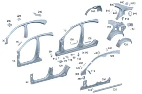 214-639-19-00 Mercedes-benz Genuine Connecting Sheet